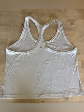 lululemon athletica white/beige cool Racerback Tank Top